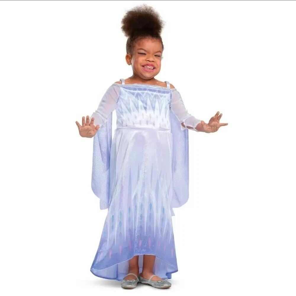 Disguise Frozen Elsa Adaptive Costume M 7-8 Wheelchair Friendly NWT